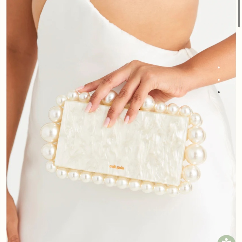 Cult Gaia Eos Clutch Pearl- worn once